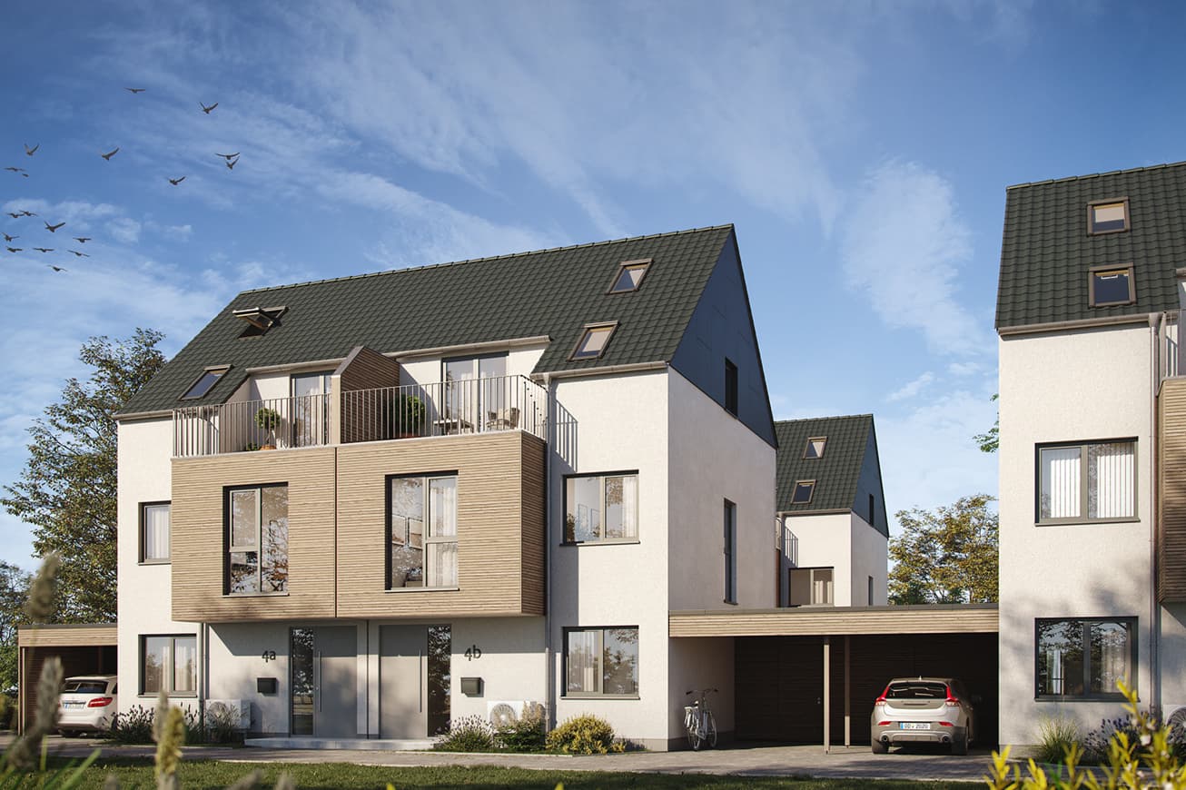 Außenansicht des Townhouses - Reinbek