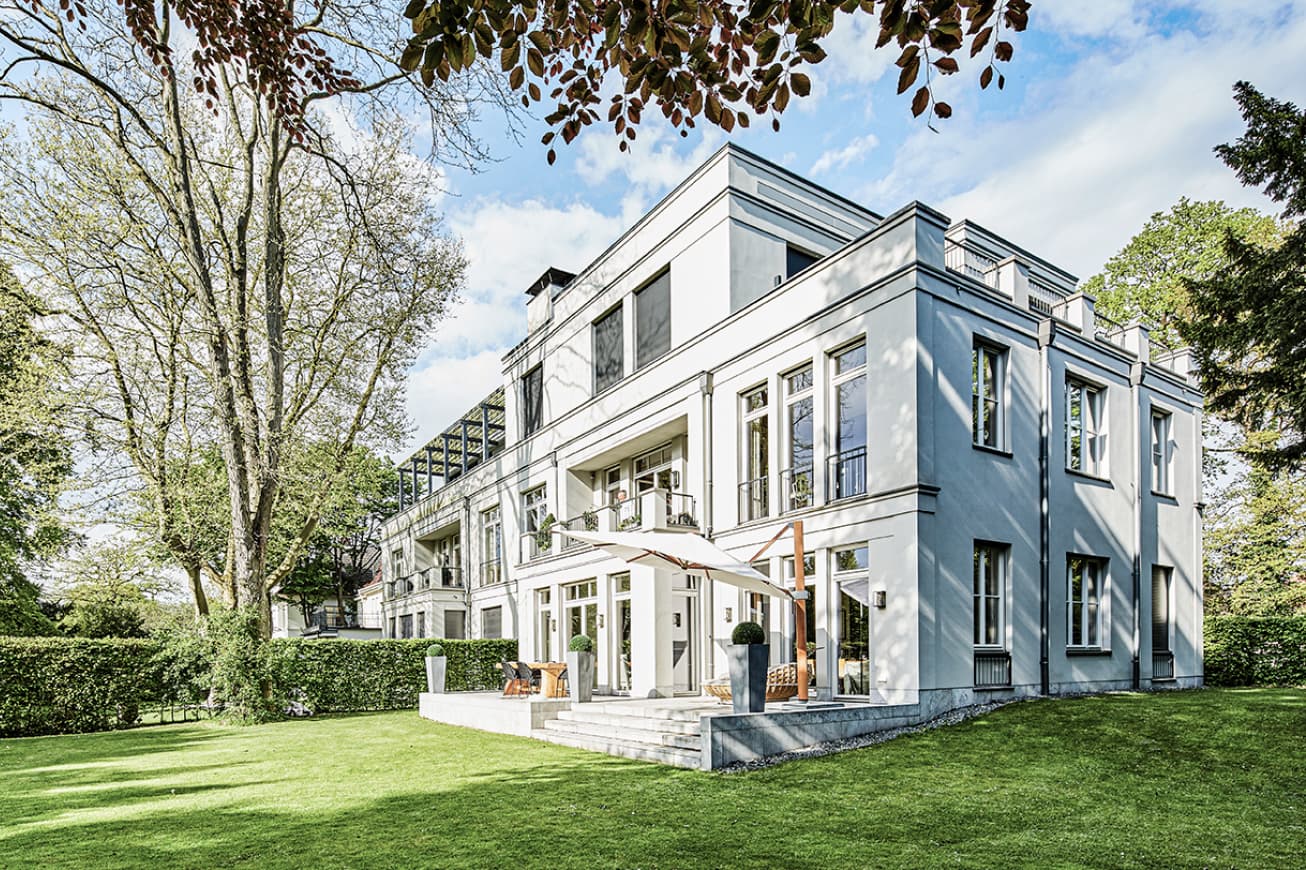 Außenansicht des Objektes/Villenparterres in Hamburg-Othmarschen