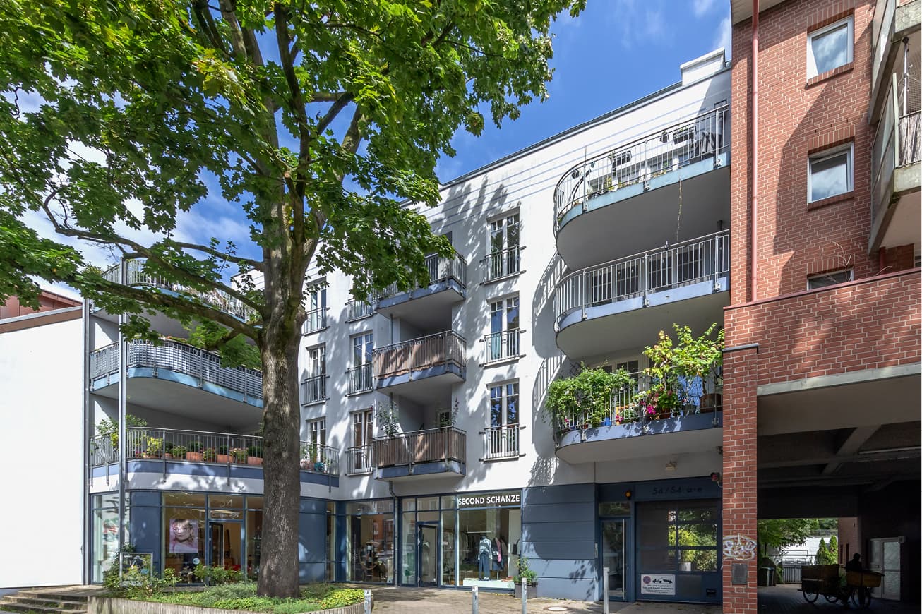 Außenansicht des Objektes - Hamburg Weidenallee